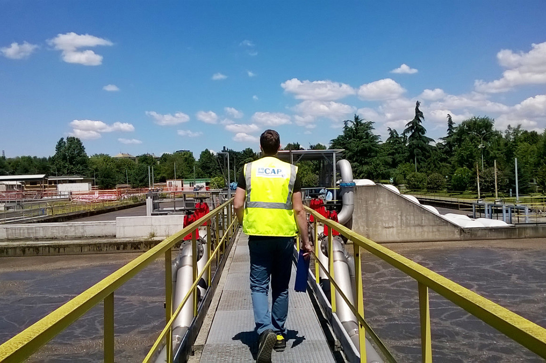 Gruppo CAP a Ecomondo 2021 presentando i depuratori-bioraffinerie come modelli di circolarità