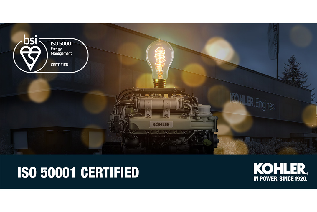 Kohler Engines ottiene la certificazione ISO 50001