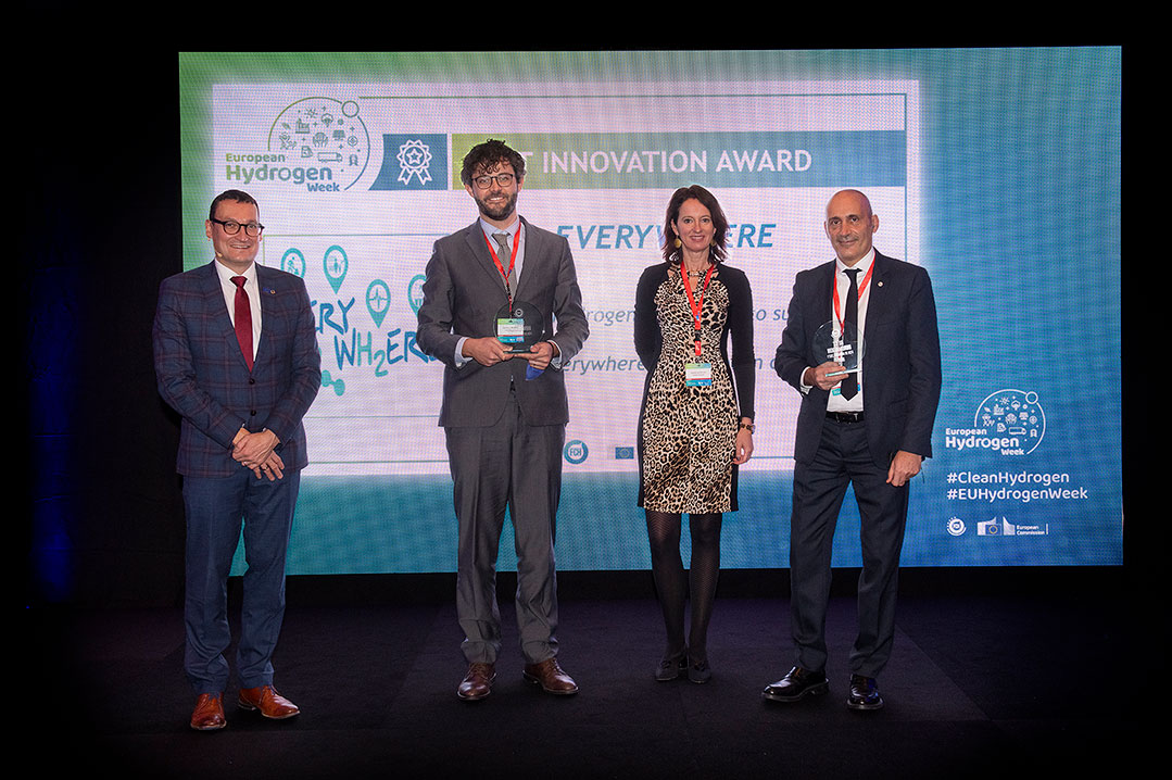 Il progetto EVERYWH2ERE di RINA premiato con il Best Innovation Award alla European Hydrogen Week