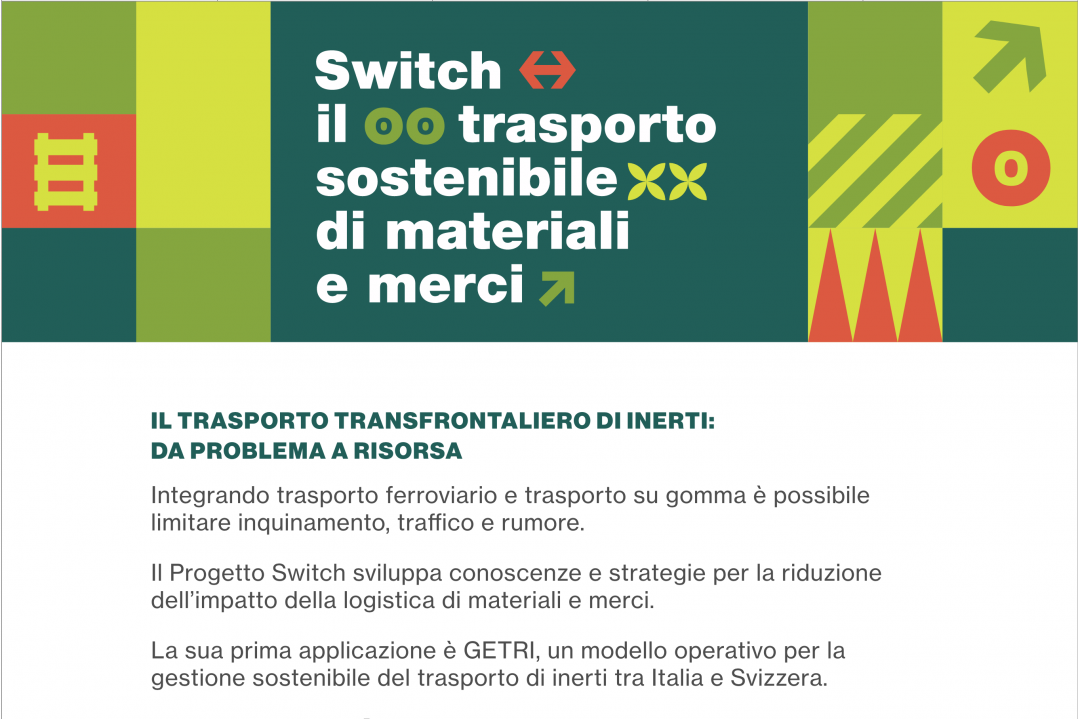 Il trasporto transfrontaliero di inerti, da problema a risorsa: il progetto GeTRI – SWITCH