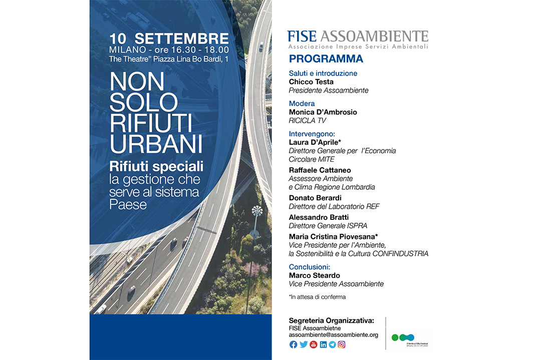Convegno – Rifiuti speciali, la gestione che serve al Paese