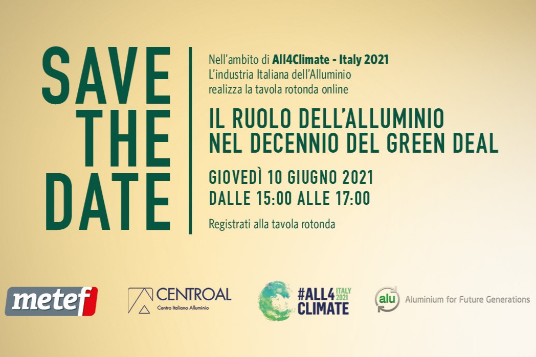 Alluminio: METEF rimandato all’anno prossimo. Ma il metallo leggero resta al centro del 2021