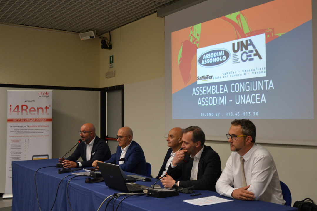 Produttori, noleggiatori e importatori insieme per fare massa critica a Verona l’assemblea congiunta di Assodimi-Assonolo e Unacea